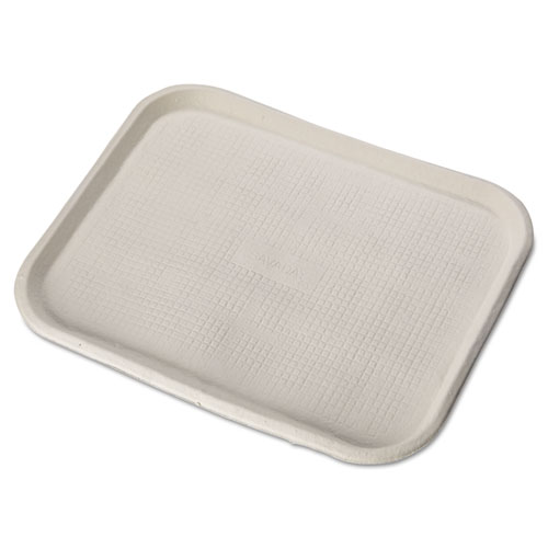 Picture of Savaday Molded Fiber Food Trays, 1-Compartment, 14 x 18, White, Paper, 100/Carton