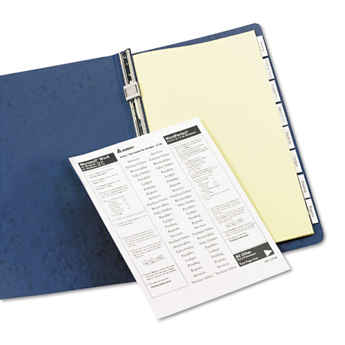 Picture of Insertable Standard Tab Dividers, 8-Tab, 14 x 8.5,, Buff, 1 Set