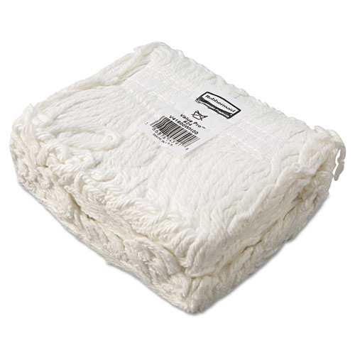 Picture of Economy Cut-End Rayon Mop Head, 24oz, 1" Band, White, 12/Carton