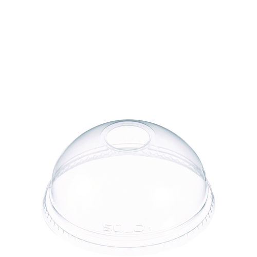 Picture of Ultra Clear Dome Cold Cup Lids, Fits 16 oz to 24 oz Cups, PET, Clear, 1,000/Carton