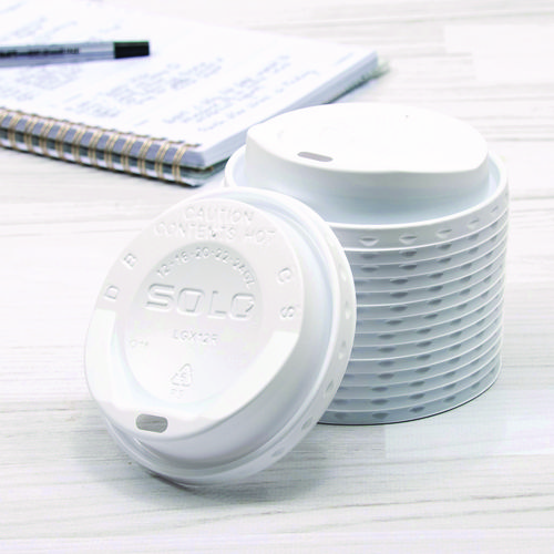 Picture of The Gourmet Lid Hot Cup Lids for Trophy Plus, Fits 12 oz to 20 oz, White, 1,500/Carton