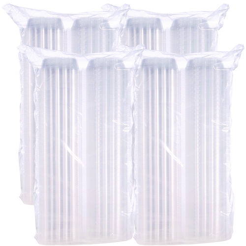 Picture of ClearSeal Hinged-Lid Plastic Containers, 5.8 x 6 x 3, Clear, Plastic, 125/Pack, 4 Packs/Carton