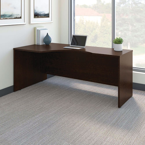 Picture of Series C Collection Left Corner Desk Module, 71.13" x 35.5" x 29.88", Hansen Cherry/Graphite Gray