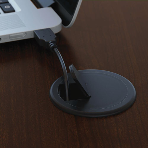 Picture of Series C Collection Left Corner Desk Module, 71.13" x 35.5" x 29.88", Hansen Cherry/Graphite Gray