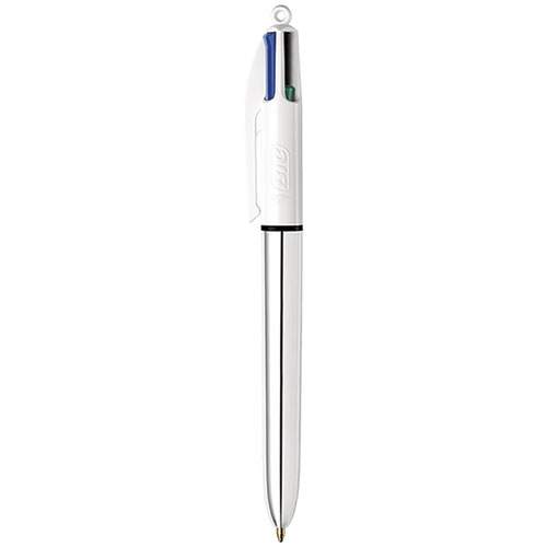 Picture of 4-Color Multi-Function Ballpoint Pen, Retractable, Medium 1 mm, Black/Blue/Green/Red Ink, Randomly Assorted Barrel Colors