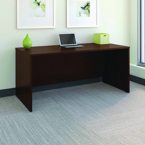 Picture of Series C Collection Desk Shell, 66" x 29.38" x 29.88", Hansen Cherry/Graphite Gray