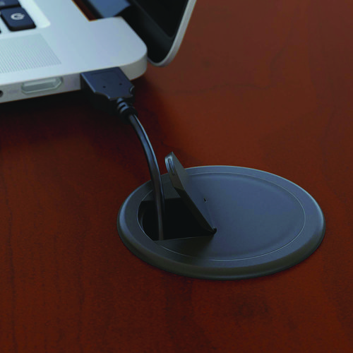 Picture of Series C Collection Left Corner Desk Module, 71.13" x 35.5" x 29.88", Hansen Cherry/Graphite Gray