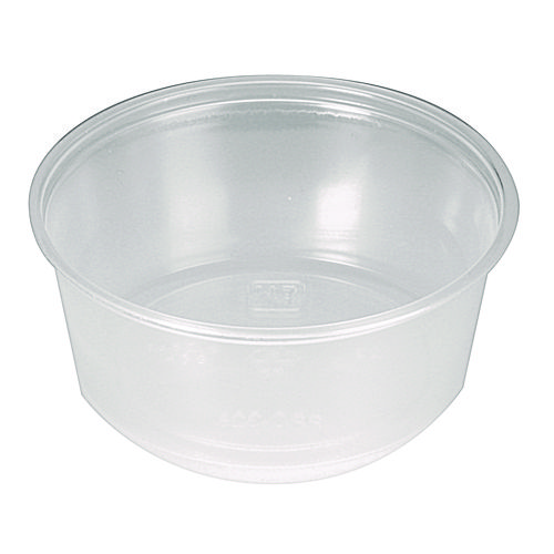 Picture of Portion Cups, 3.25 oz, Translucent, 125/Sleeve, 20 Sleeve/Carton