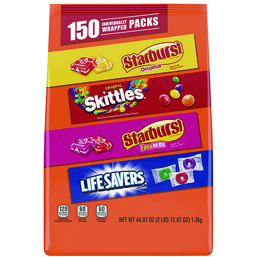 Picture of Chewy and Hard Candy Assortment, 44.07 oz Bag, 150 Individually Wrapped Pieces