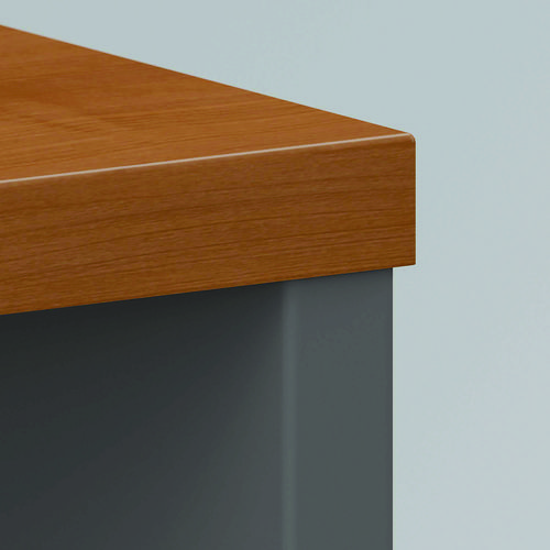 Picture of Series C Collection Desk Shell, 71.13" x 29.38" x 29.88", Natural Cherry/Graphite Gray