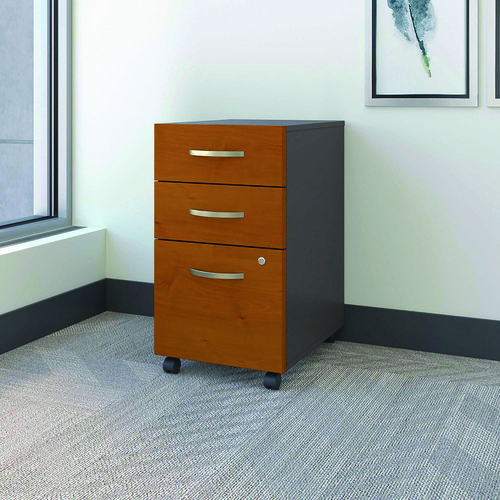 Picture of Series C Mobile Pedestal File, Left/Right, 3-Drawers: Box/Box/File, Legal/Letter/A4/A5, Cherry/Gray, 15.75" x 20.25" x 27.88"