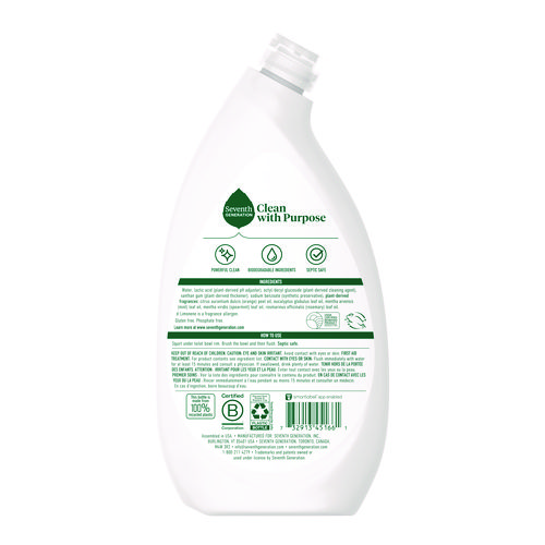 Picture of Toilet Bowl Cleaner, Fresh Mint Scent, 24 oz Bottle