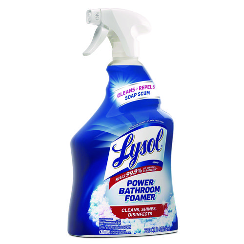 Picture of Disinfectant Power Bathroom Foamer, Liquid, Atlantic Fresh, 32 oz Spray Bottle