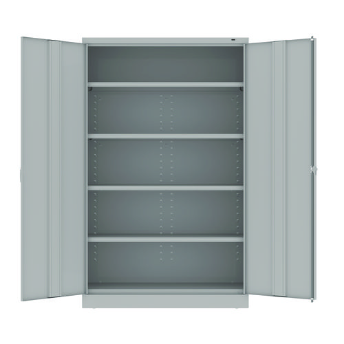 Picture of Assembled Jumbo Steel Storage Cabinet, 48w x 18d x 78h, Light Gray