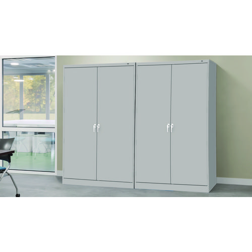 Picture of Assembled Jumbo Steel Storage Cabinet, 48w x 18d x 78h, Light Gray