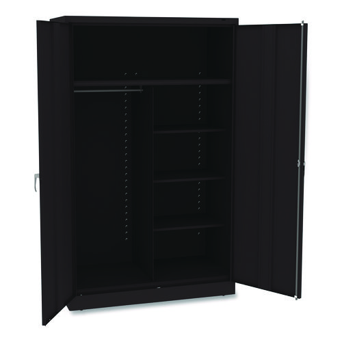 Picture of Jumbo Combination Steel Storage Cabinet, 48w x 24d x 78h, Black