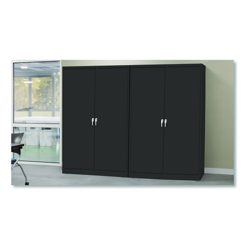 Picture of Jumbo Combination Steel Storage Cabinet, 48w x 24d x 78h, Black