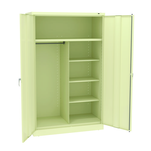 Picture of Jumbo Combination Steel Storage Cabinet, 48w x 24d x 78h, Putty