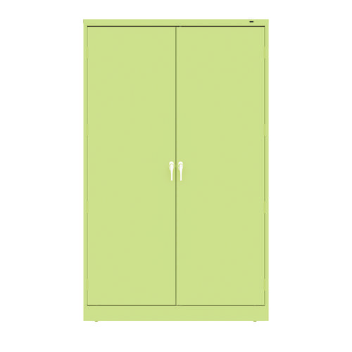 Picture of Jumbo Combination Steel Storage Cabinet, 48w x 24d x 78h, Putty