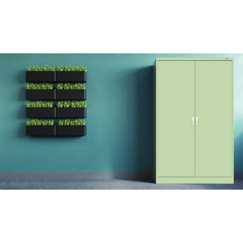 Picture of Jumbo Combination Steel Storage Cabinet, 48w x 24d x 78h, Putty