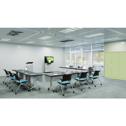 Picture of Jumbo Combination Steel Storage Cabinet, 48w x 24d x 78h, Putty