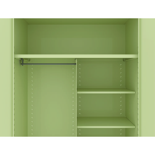 Picture of Jumbo Combination Steel Storage Cabinet, 48w x 24d x 78h, Putty