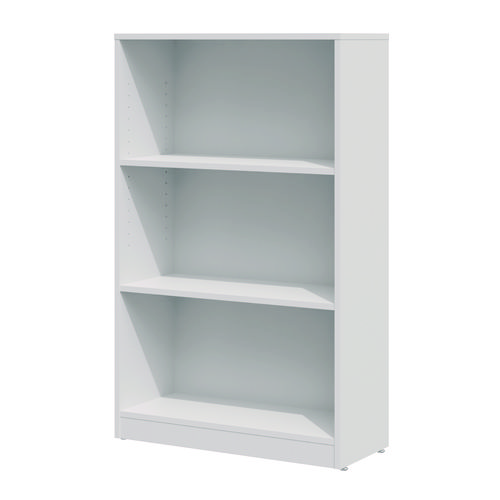 Picture of Three-Shelf Bookcase, 27.56" x 11.42" x 44.33", White