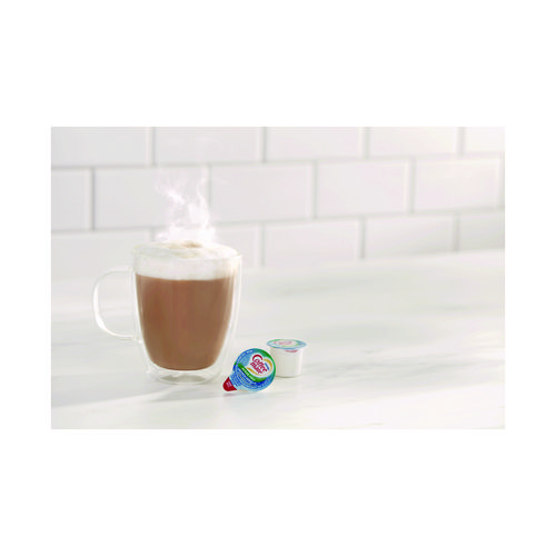 Picture of Liquid Coffee Creamer, Zero Sugar French Vanilla, 0.38 oz Mini Cups, 50/Box, 4 Boxes/Carton, 200 Total/Carton