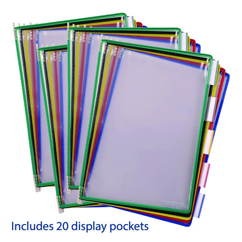 Picture of Desktop Reference Starter Set with Display Pockets, 20 Pockets