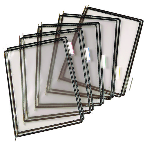 Picture of Desktop Reference Starter Set, 10 Antimicrobial Wire-Reinforced Pockets