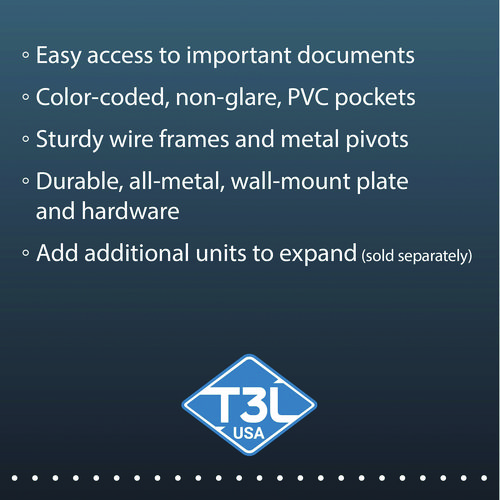 Picture of Wall Unit Reference Starter Set, 10 Wire-Reinforced Pockets