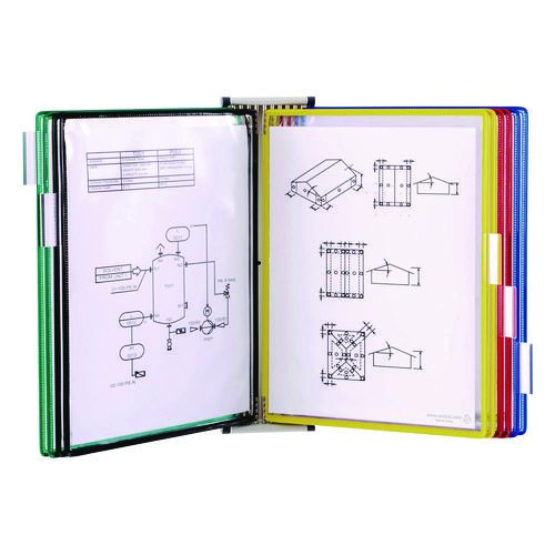 Picture of Wall Unit Reference Starter Set, 10 Wire-Reinforced Pockets