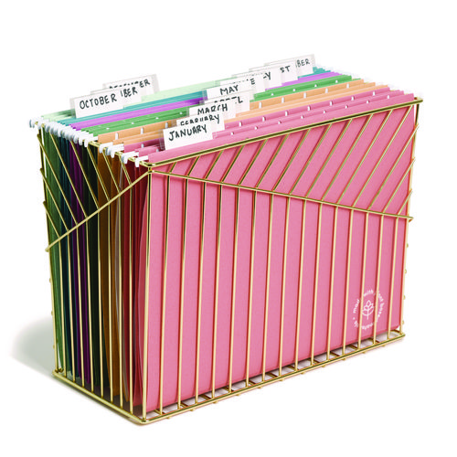 Picture of U-Eco Hanging File Folders, Letter Size, 1/5-Cut Tabs, Assorted, 12/Pack