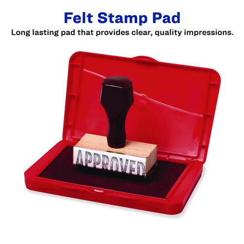 Picture of Pre-Inked Felt Stamp Pad, 4.2"5x 2.75", Black