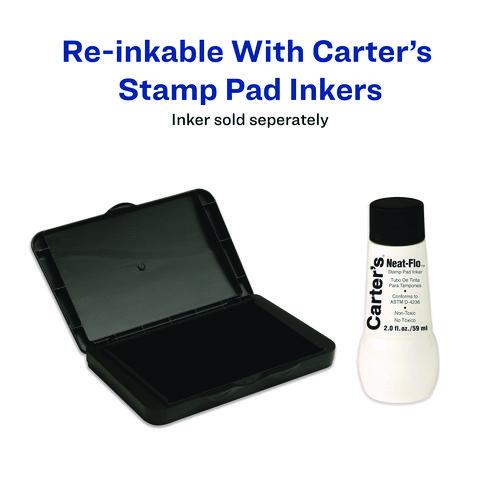 Picture of Pre-Inked Felt Stamp Pad, 4.2"5x 2.75", Black