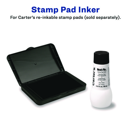 Picture of Neat-Flo Stamp Pad Inker, 2 oz Bottle, Black