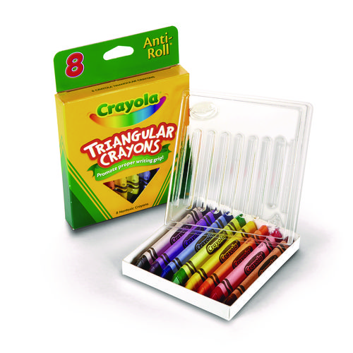 Picture of Triangular Crayons, 8 Colors/Box