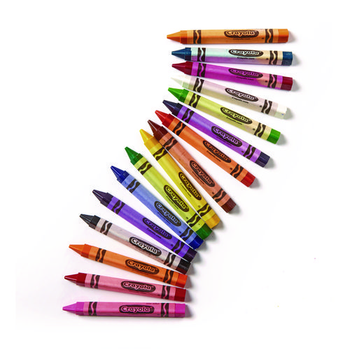 Picture of Classpack Triangular Crayons, 16 Colors, 256/Carton