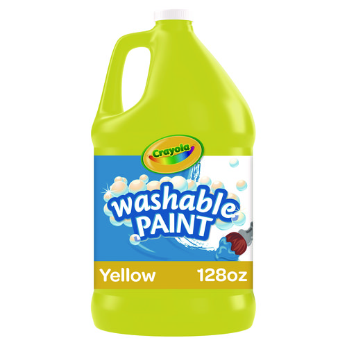 Picture of Washable Paint, Yellow, 1 gal Bottle