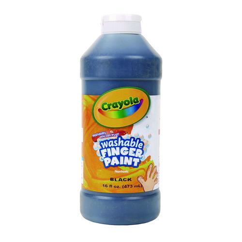 Picture of Washable Fingerpaint, Black, 16 oz Bottle