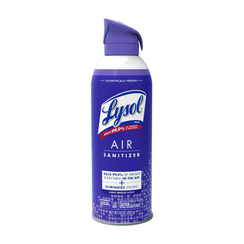 Picture of Air Sanitizer Spray, Light Breeze Scent, 10 oz Aerosol Can, 6/Carton