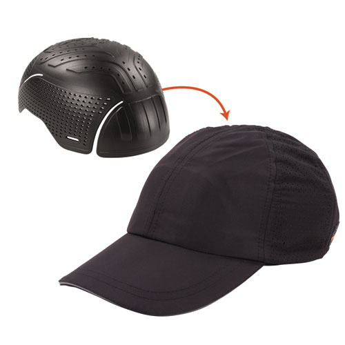 Picture of Skullerz 8947 Lightweight Baseball Hat and Bump Cap Insert, Medium/Large, Black