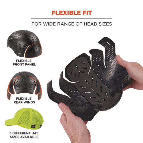 Picture of Skullerz 8947 Lightweight Baseball Hat and Bump Cap Insert, Medium/Large, Lime