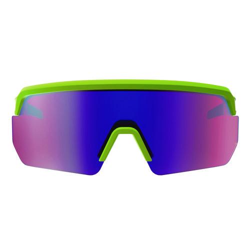 Picture of Skullerz AEGIR Anti-Scratch/Anti-Fog Safety Glasses, Lime Nylon Impact Frame, Purple Mirror Polycarbonate Lens