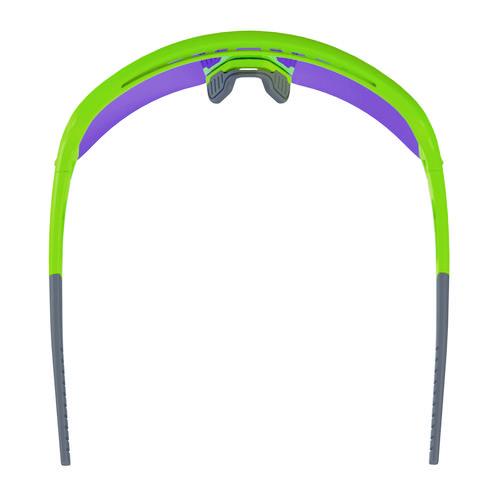 Picture of Skullerz AEGIR Anti-Scratch/Anti-Fog Safety Glasses, Lime Nylon Impact Frame, Purple Mirror Polycarbonate Lens