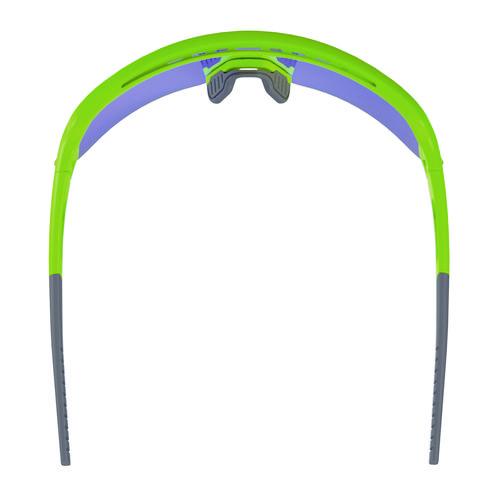 Picture of Skullerz AEGIR Anti-Scratch/Anti-Fog Safety Glasses, Lime Nylon Impact Frame, Blue Mirror Polycarbonate Lens