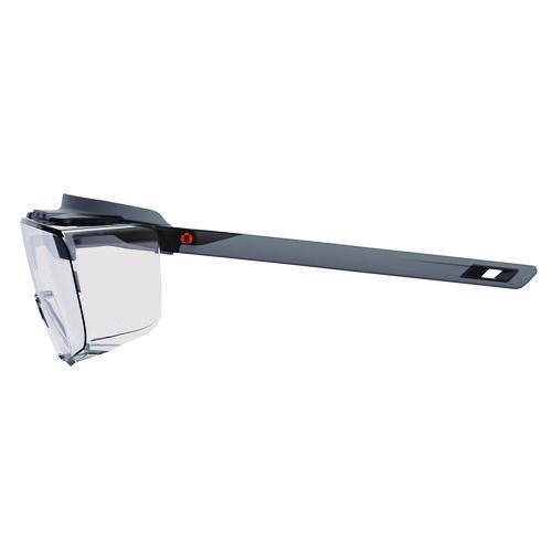 Picture of Skullerz OSMIN Safety Glasses, Matte Black Polycarbonate Frame, Clear Polycarbonate Lens