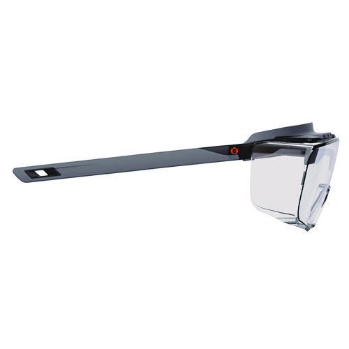 Picture of Skullerz OSMIN Anti-Scratch/Anti-Fog Safety Glasses, Matte Black Polycarbonate Frame, Clear Polycarbonate Lens