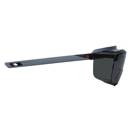 Picture of Skullerz OSMIN Anti-Scratch/Anti-Fog Safety Glasses, Matte Black Polycarbonate Frame, Smoke Polycarbonate Lens