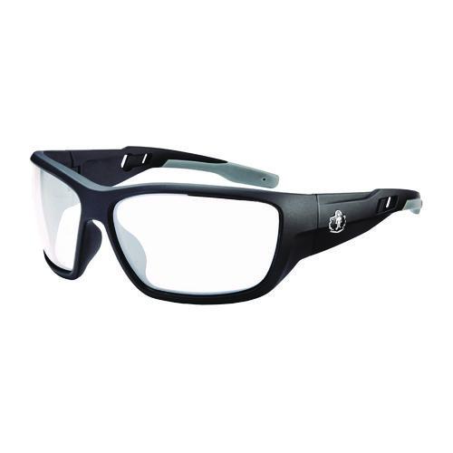 Picture of Skullerz BALDR Anti-Scratch/Anti-Fog Safety Glasses, Matte Black Nylon Impact Frame, Clear Polycarbonate Lens
